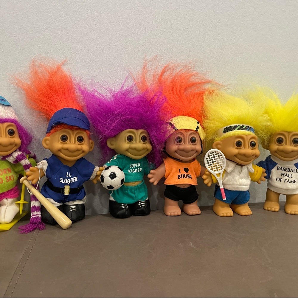 Russ Troll Doll Sports Collection with Bright Hair